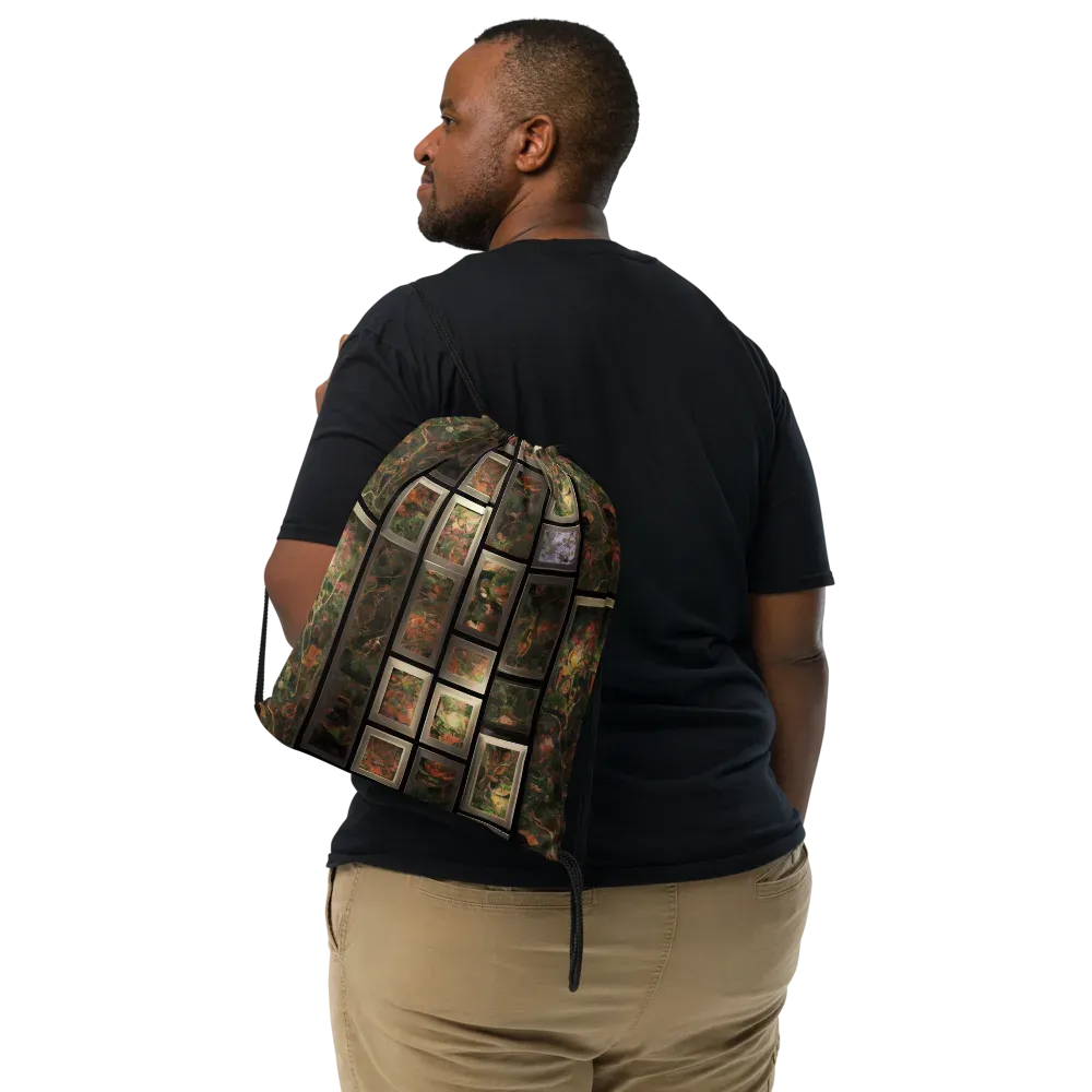 Curated Wilds on Drawstring Bag — Front