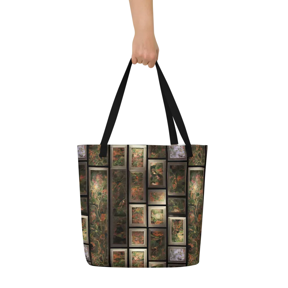 Curated Wilds on Large Tote Bag W/ Pocket — Front