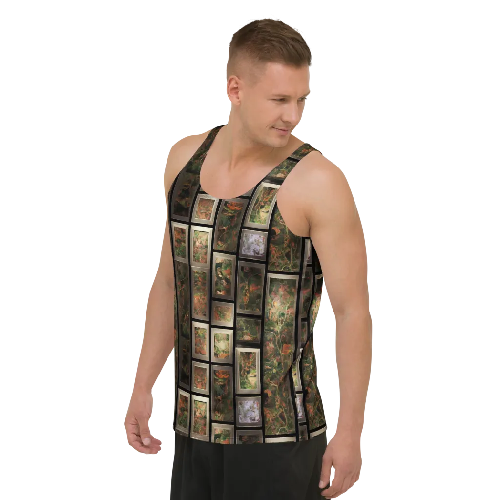 Curated Wilds on Men's Tank Top — Left Front