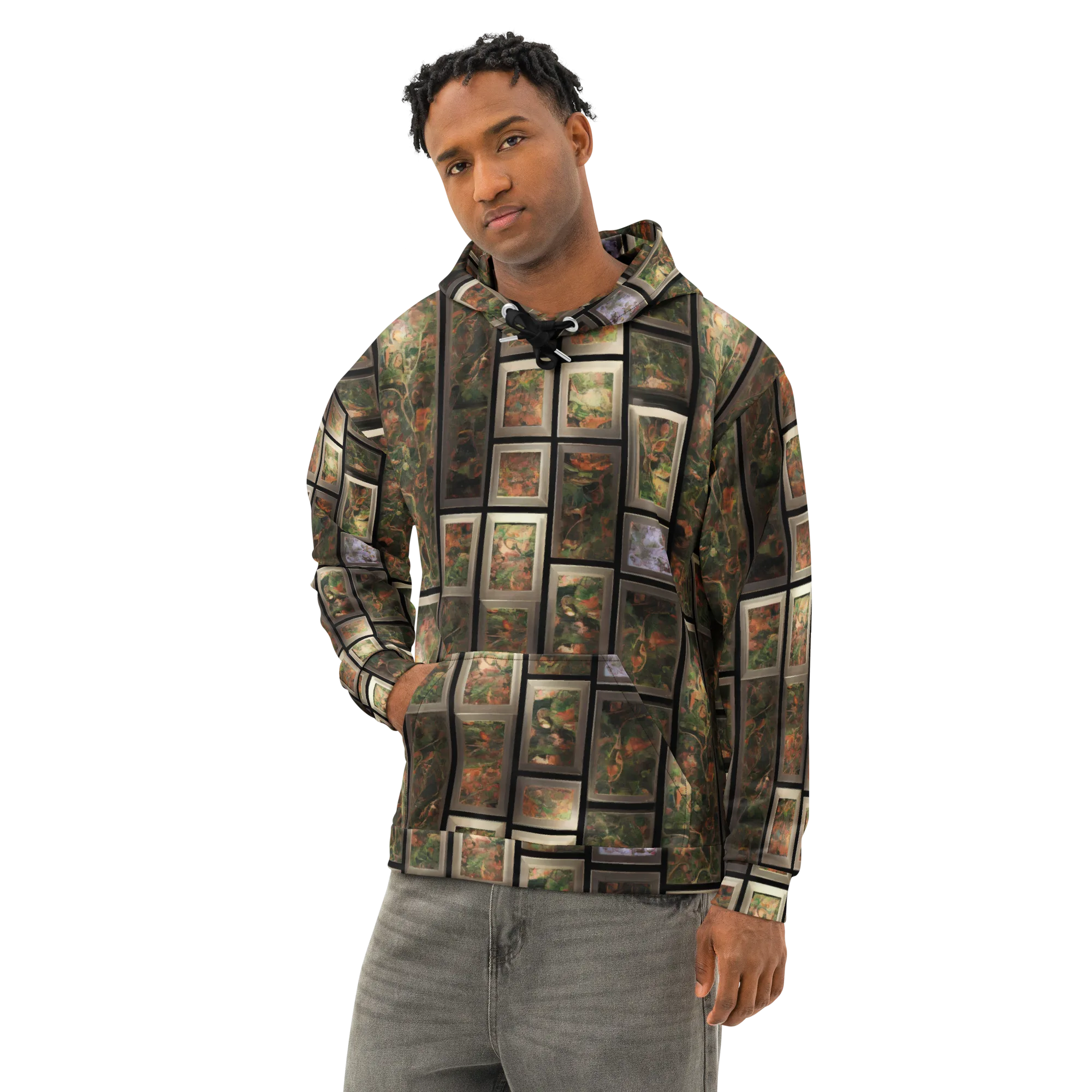 Curated Wilds on Cotton Hoodie — Left Front