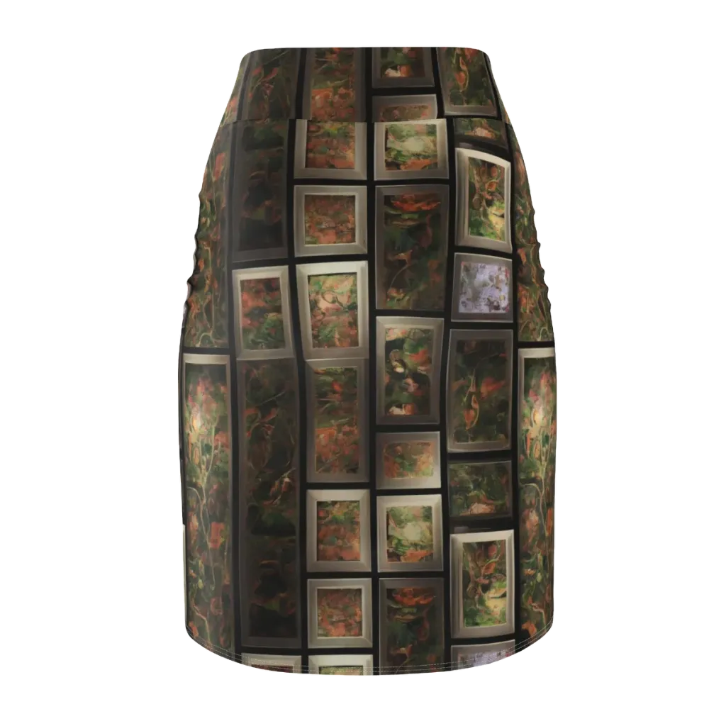 Curated Wilds on Pencil Skirt — Back
