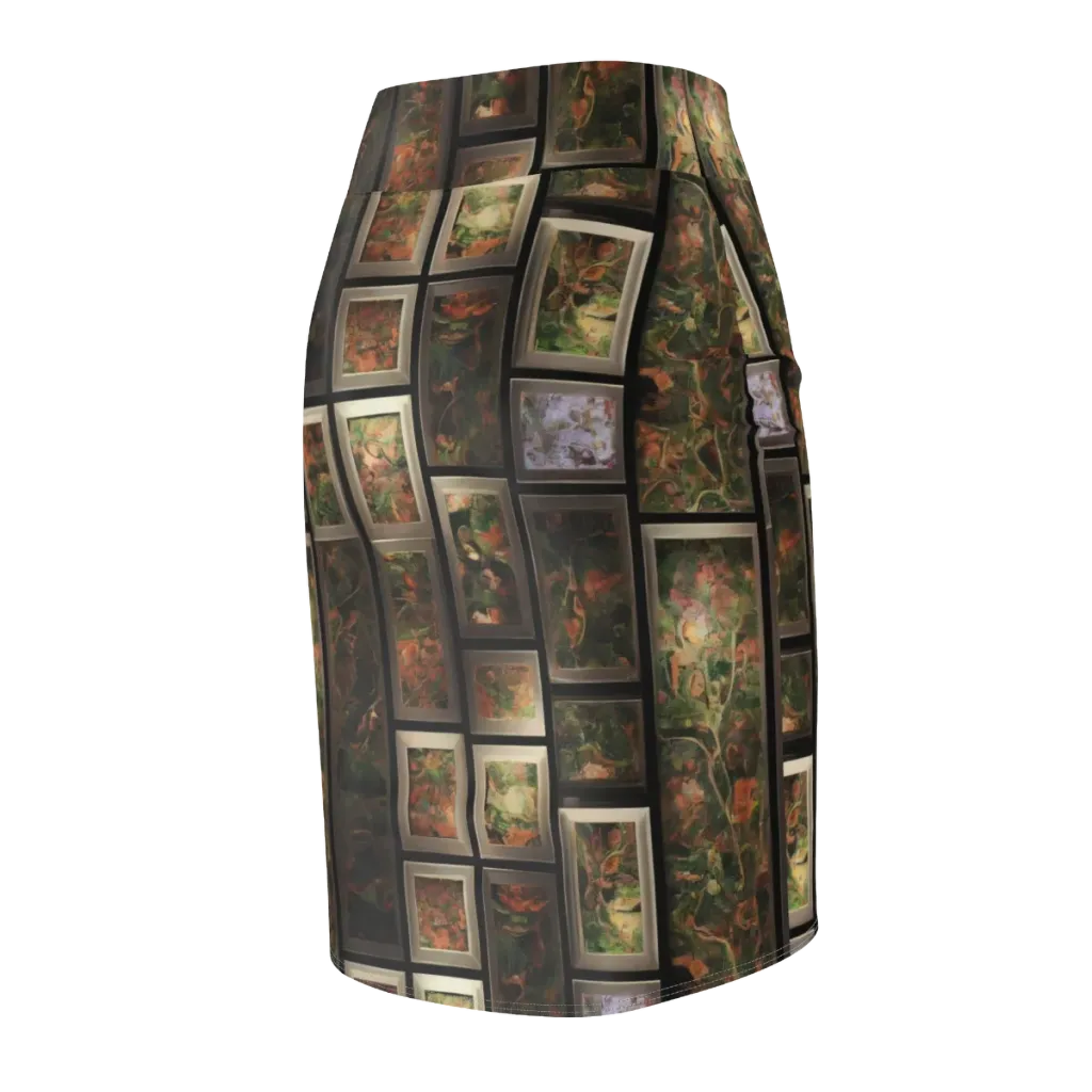 Curated Wilds on Pencil Skirt — Back Side