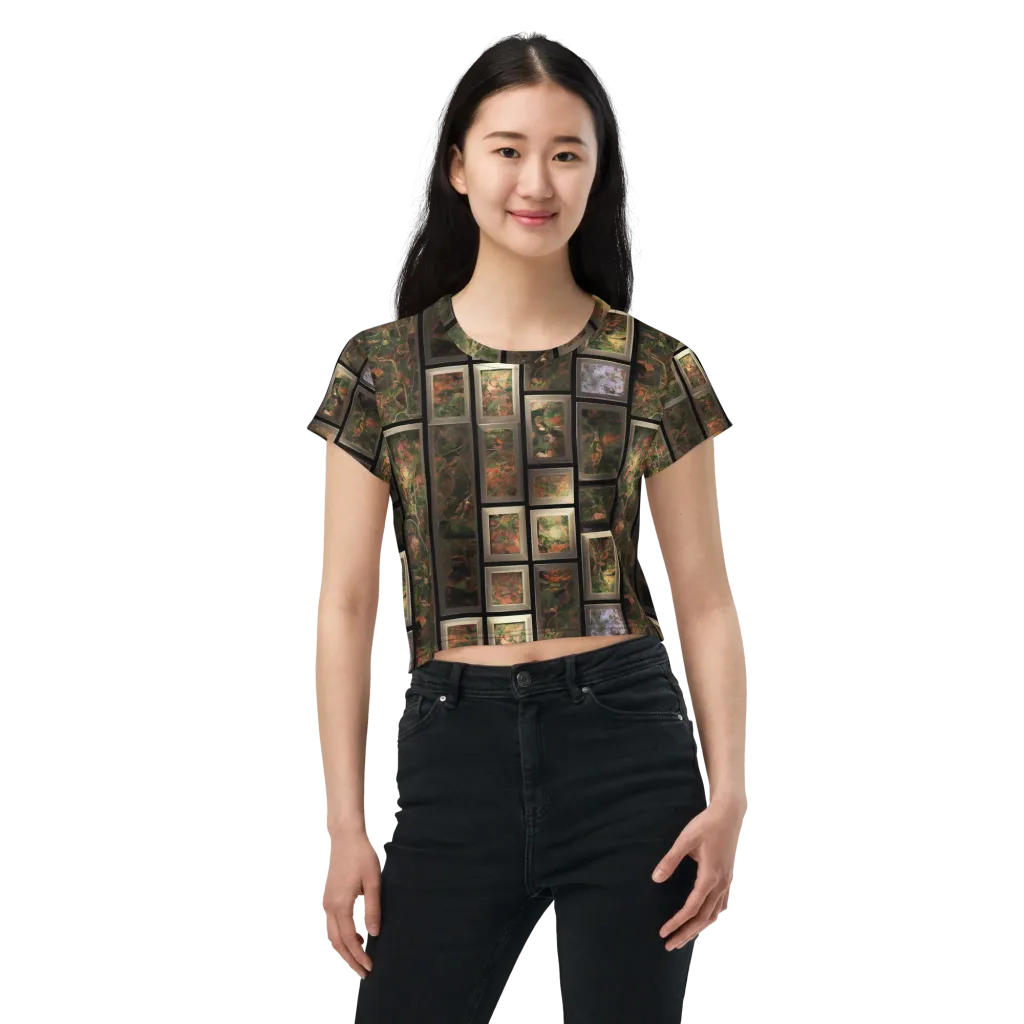Curated Wilds on Crop Tee — Front