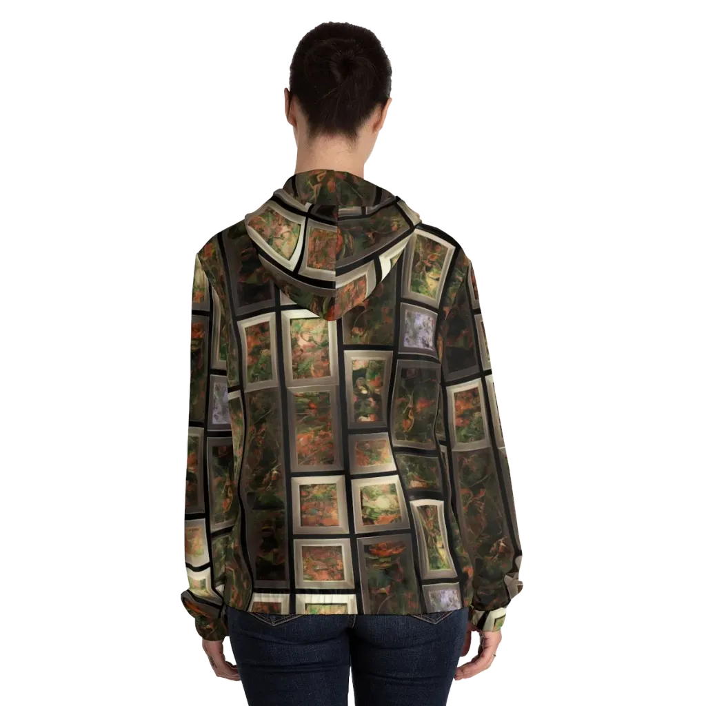 Curated Wilds on Women's Full-Zip Hoodie — Back On Person