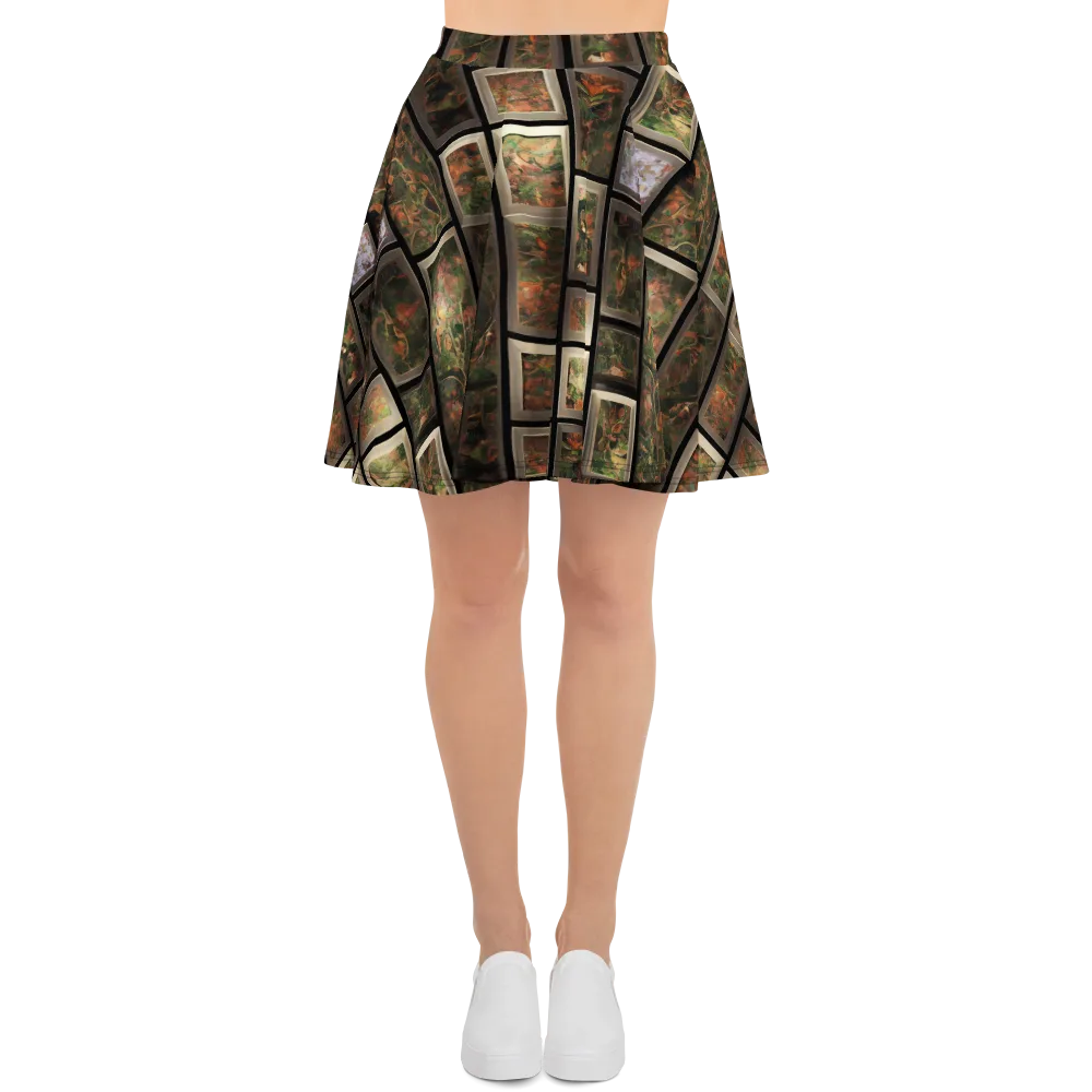Curated Wilds on Skater Skirt — Front