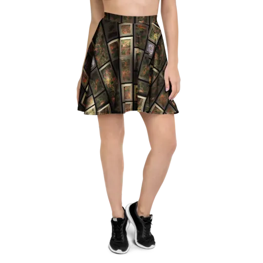 Curated Wilds on a Skater Skirt