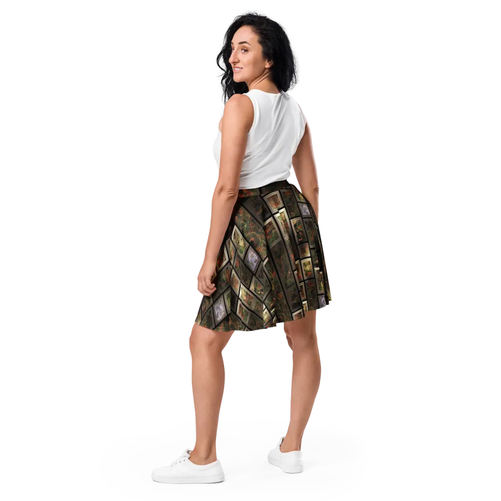 Curated Wilds on Skater Skirt — Back