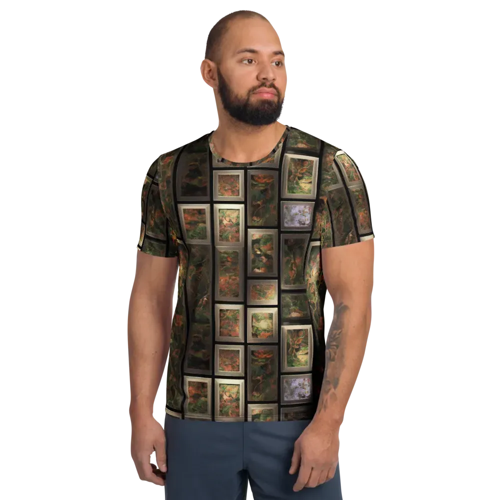 Curated Wilds on Men's Athletic T-Shirt — Front