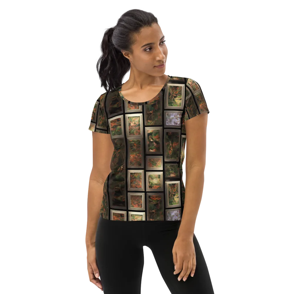 Curated Wilds on Women's Athletic T-Shirt — Front