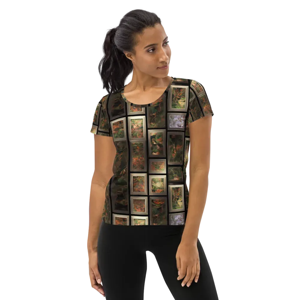 Curated Wilds on Women's Athletic T-Shirt — Front