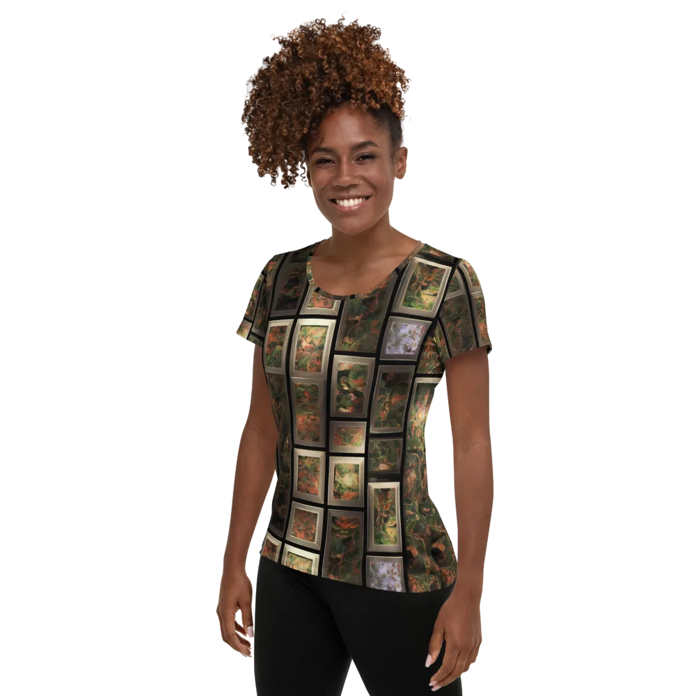 Curated Wilds on Women's Athletic T-Shirt — Left