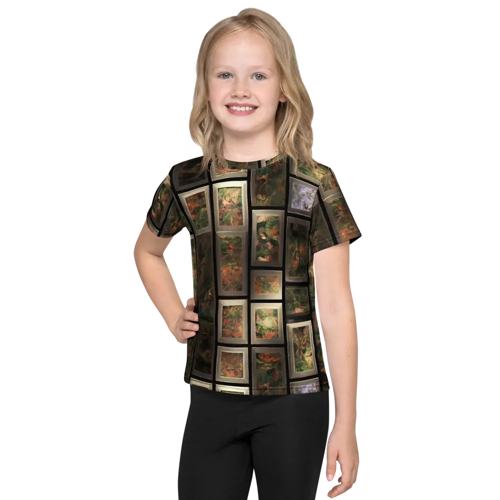 Curated Wilds on Kids Crew Neck T-Shirt — Front