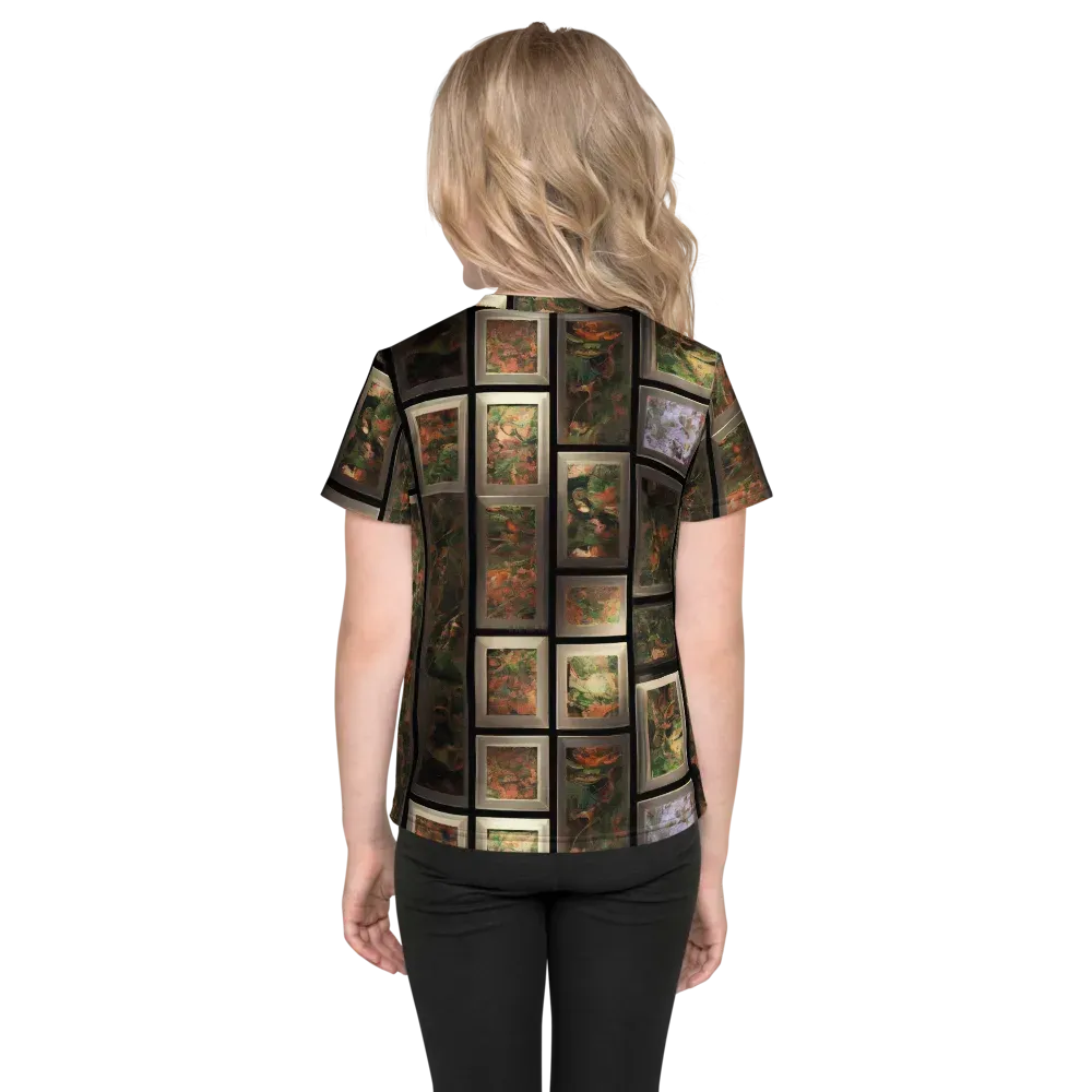 Curated Wilds on Kids Crew Neck T-Shirt — Back