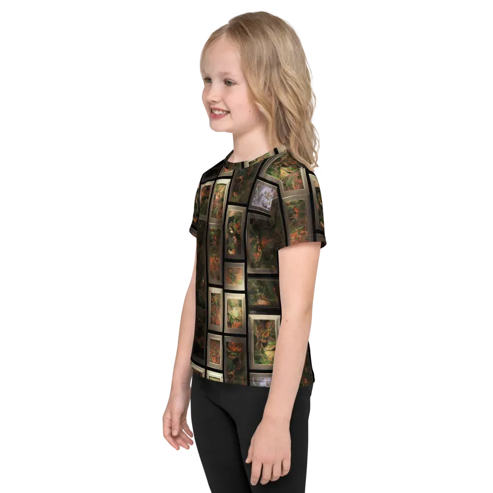Curated Wilds on Kids Crew Neck T-Shirt — Left
