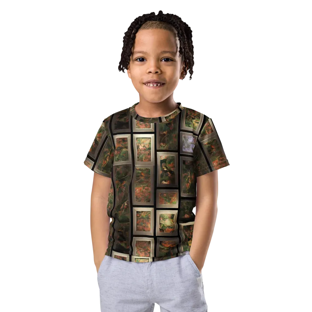 Curated Wilds on Kids Crew Neck T-Shirt — Front