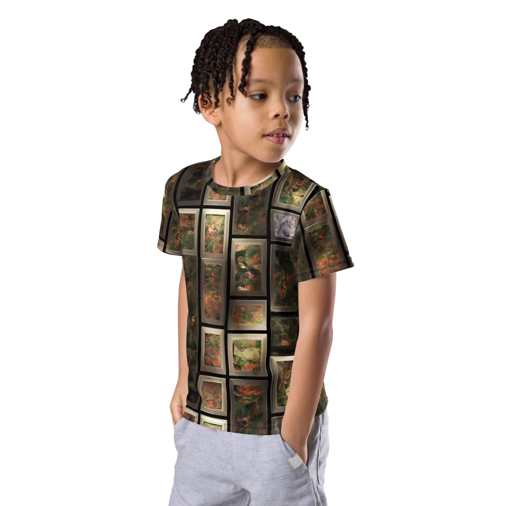 Curated Wilds on Kids Crew Neck T-Shirt — Left Front
