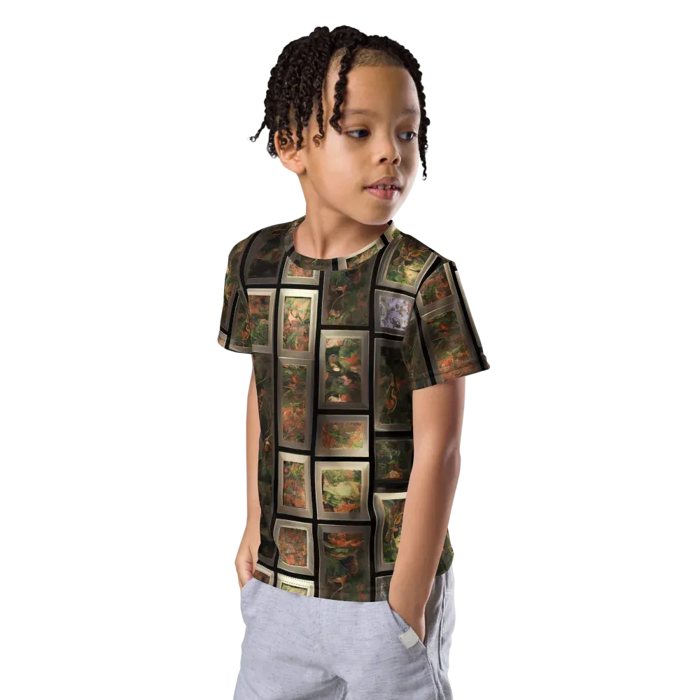 Curated Wilds on Kids Crew Neck T-Shirt — Left Front