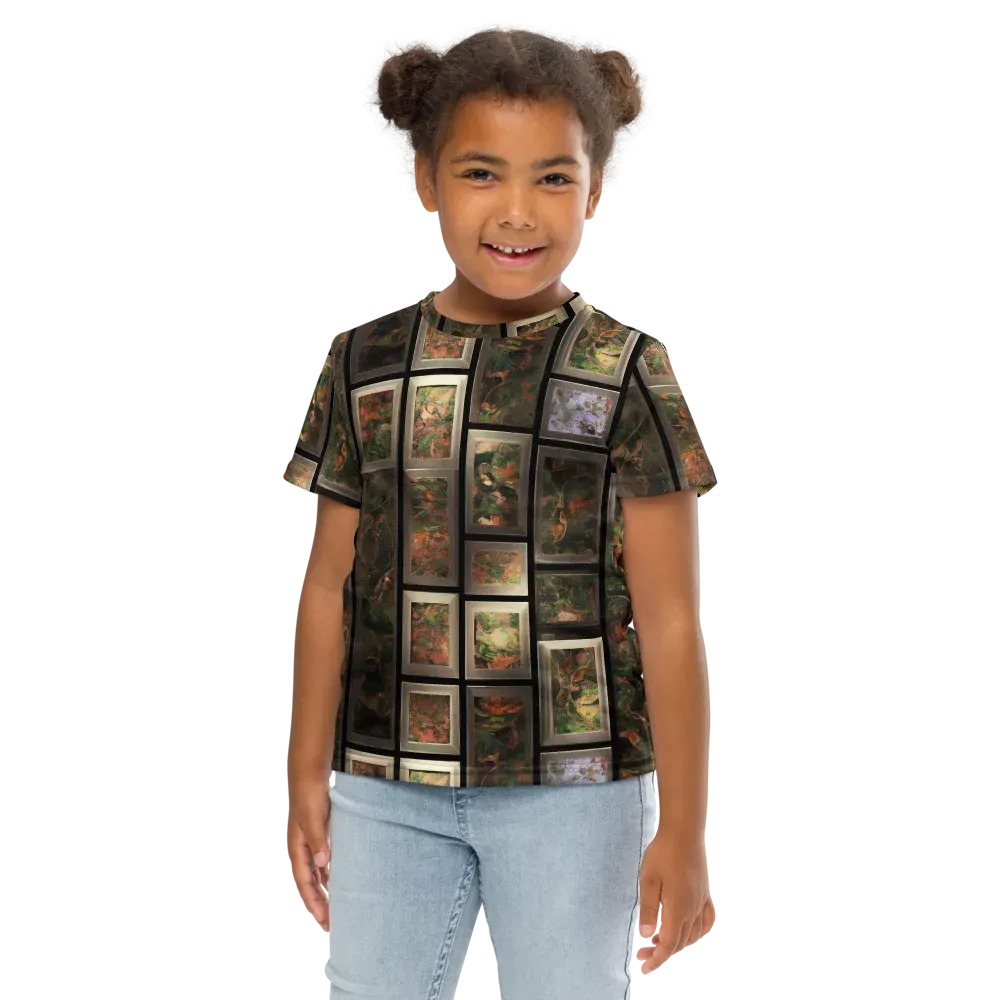 Curated Wilds on Kids Crew Neck T-Shirt — Front