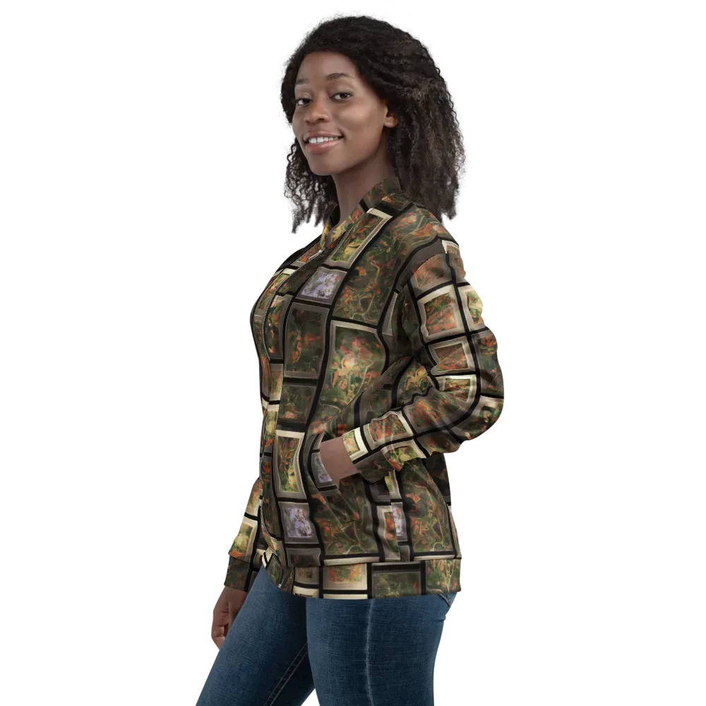 Curated Wilds on Bomber Jacket — Left
