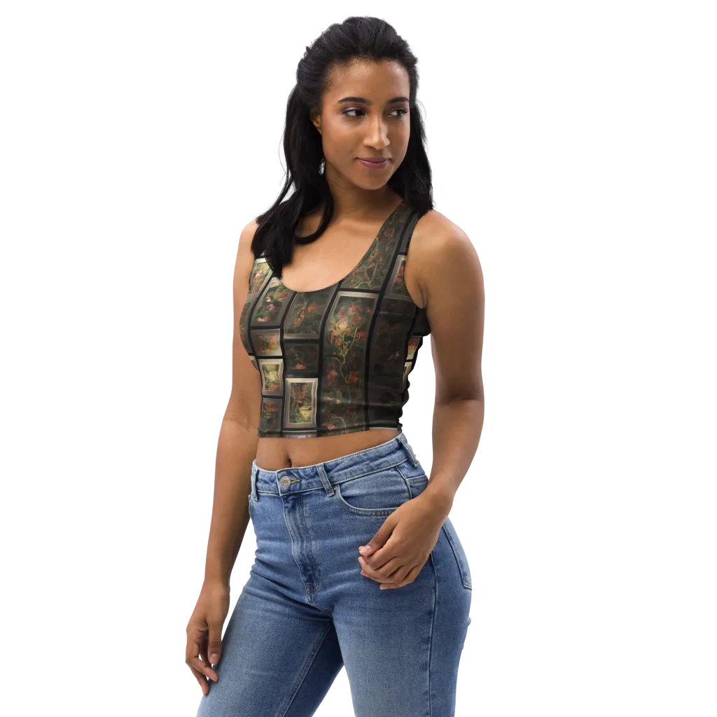 Curated Wilds on Crop Top — Left Front