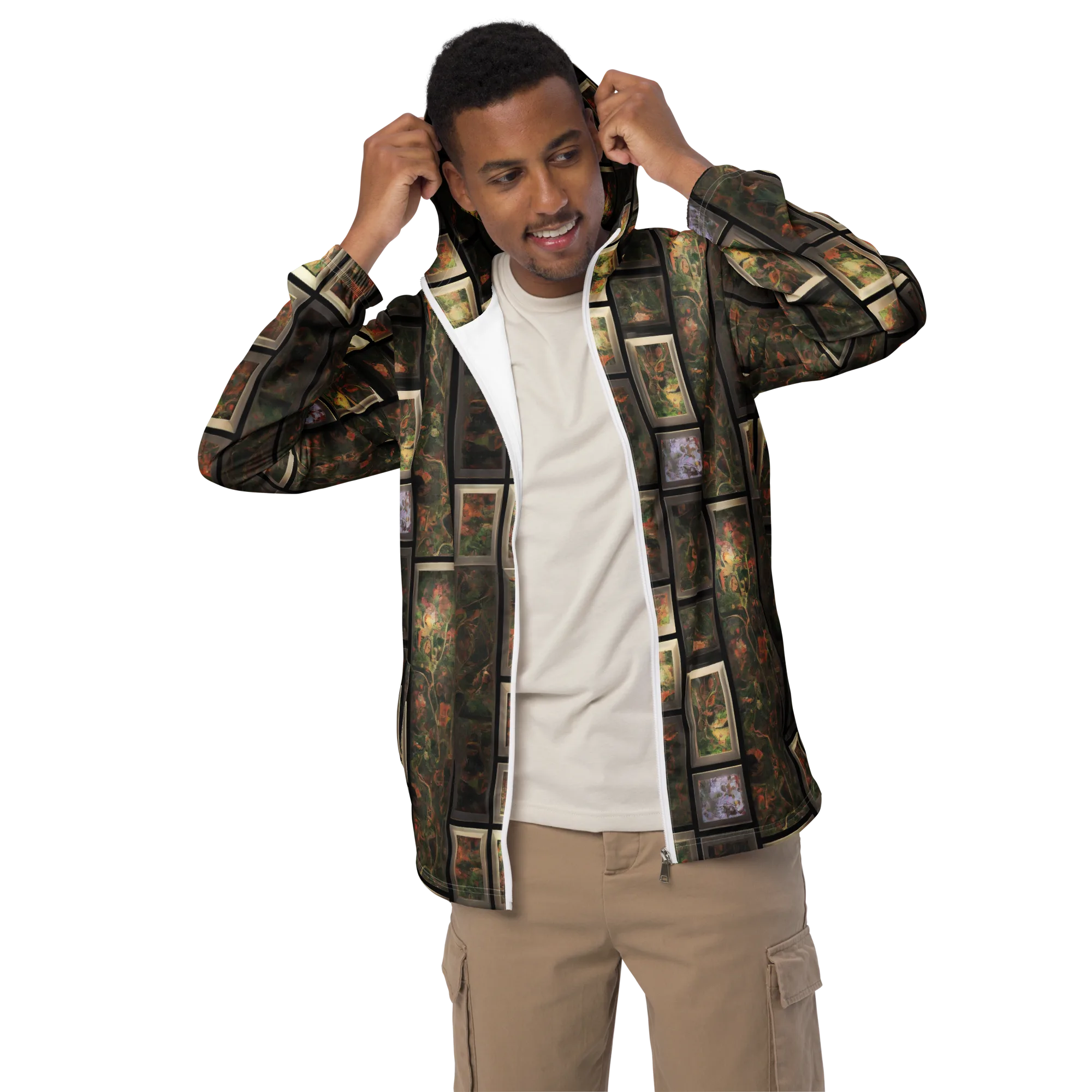 Curated Wilds on Men's Windbreaker — Front