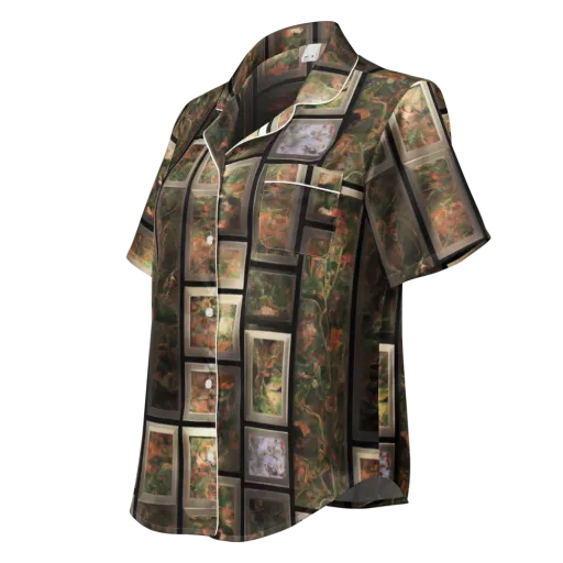 Curated Wilds on a Women's Short Sleeve Pajama Top