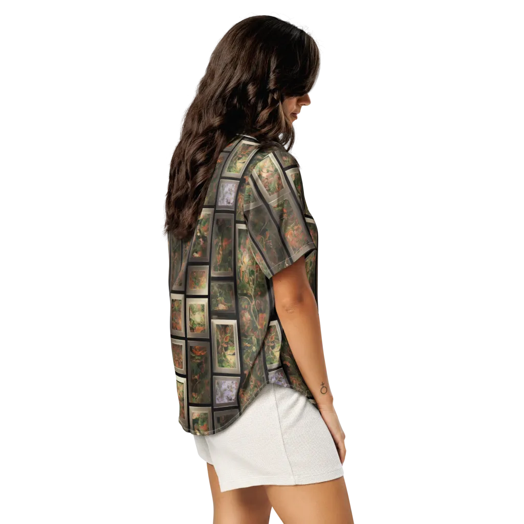 Curated Wilds on Women's Short Sleeve Pajama Top — Right Back
