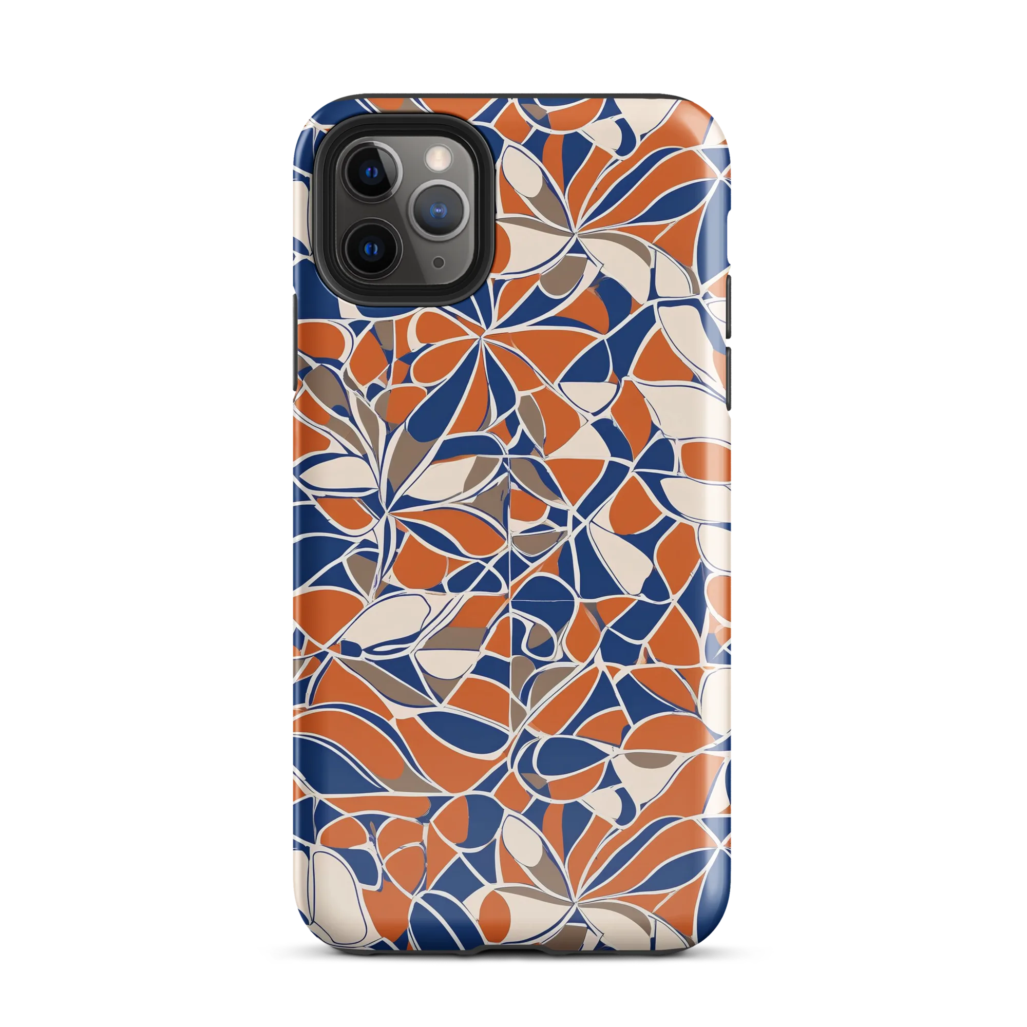 Cobalt Citrus Bloom on Tough Case for iPhone® — Front