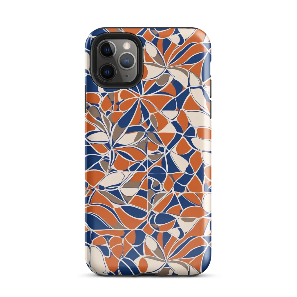 Cobalt Citrus Bloom on Tough Case for iPhone® — Front