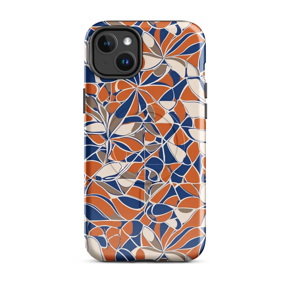 Cobalt Citrus Bloom on MagSafe Tough Case for iPhone® — Front