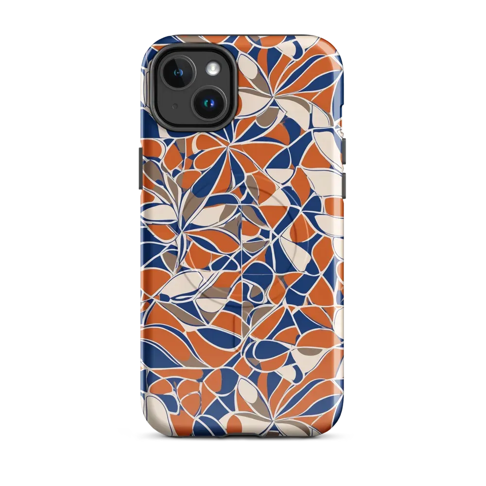 Cobalt Citrus Bloom on MagSafe Tough Case for iPhone® — Front