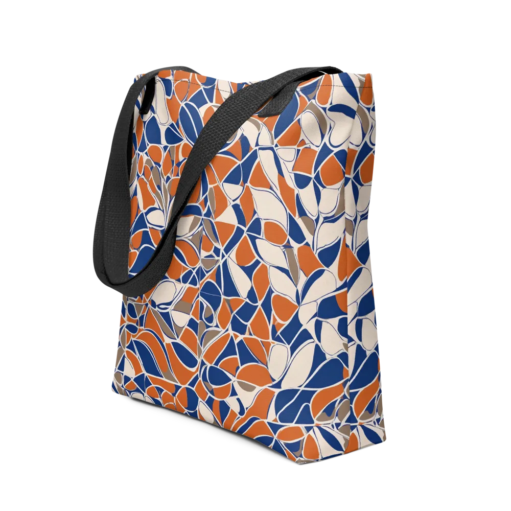 Cobalt Citrus Bloom on Tote Bag — Front
