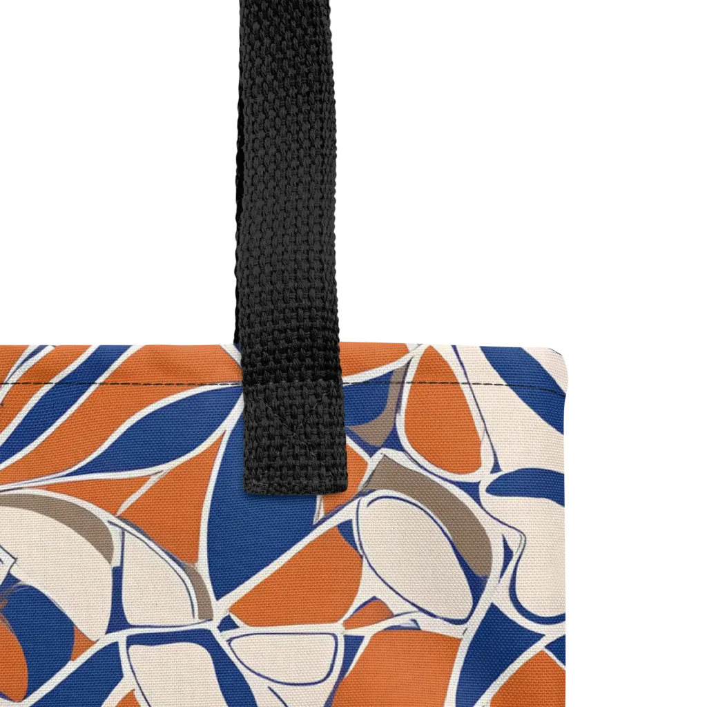 Cobalt Citrus Bloom on Tote Bag — Product details