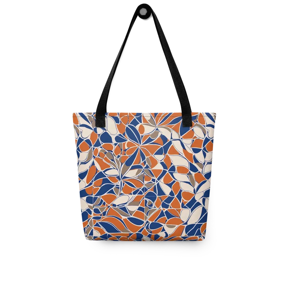 Cobalt Citrus Bloom on Tote Bag — Front
