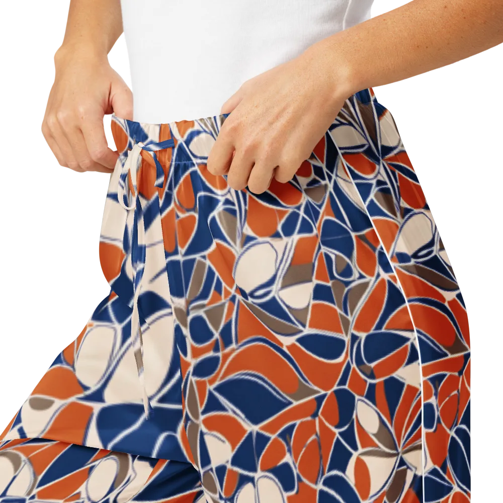 Cobalt Citrus Bloom on Women's Pajama Pants — Product details