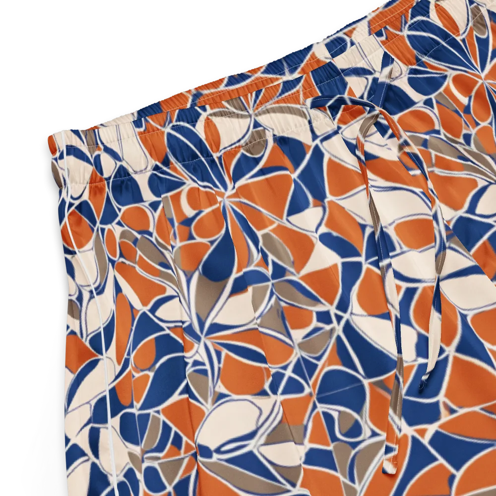 Cobalt Citrus Bloom on Women's Pajama Shorts — Product details
