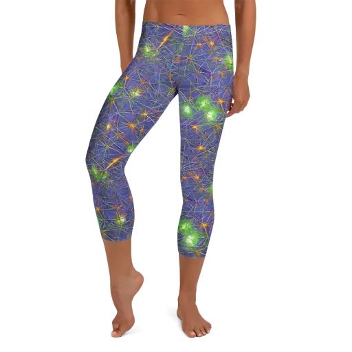 Violet Voltage on a Capri Leggings