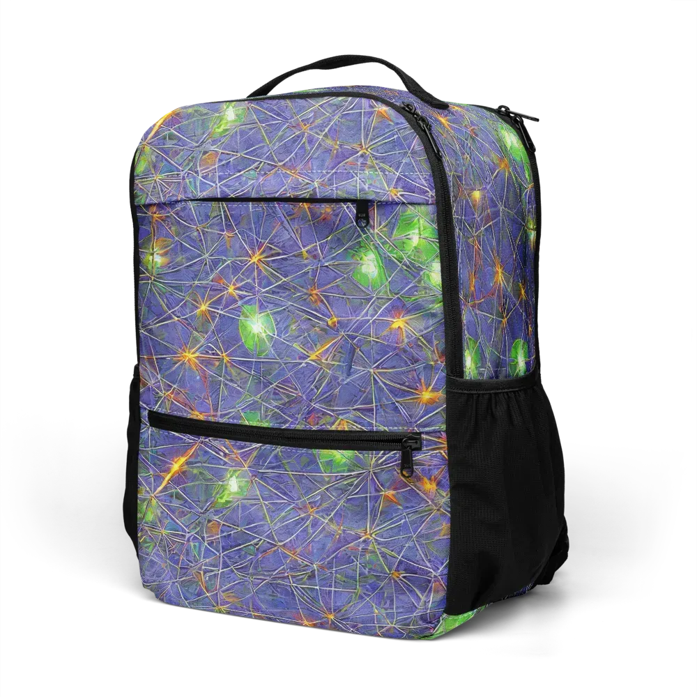 Violet Voltage on Utility Backpack — Left Front