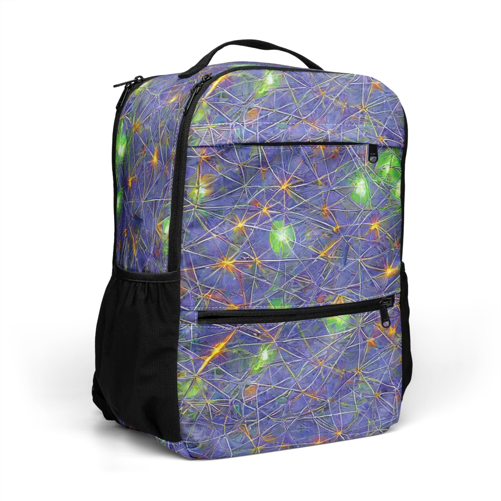 Violet Voltage on Utility Backpack — Right Front