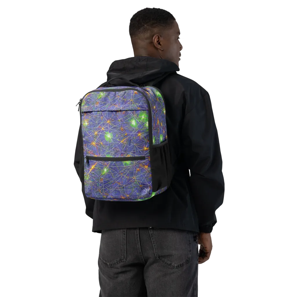 Violet Voltage on Utility Backpack — Back
