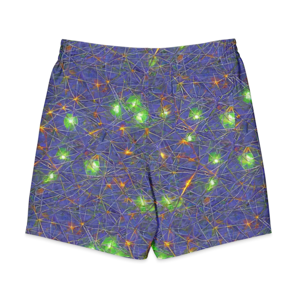 Violet Voltage on Men's Board Shorts — Back