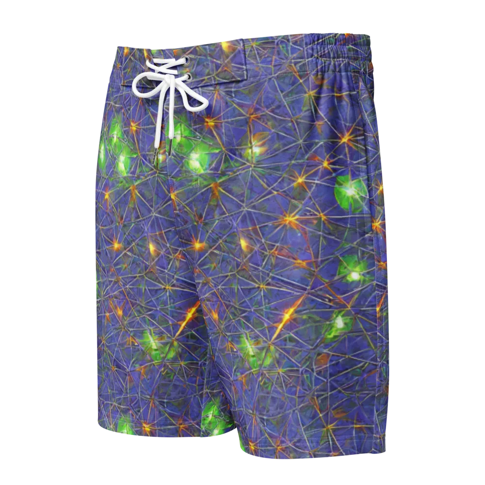 Violet Voltage on Men's Board Shorts — Front