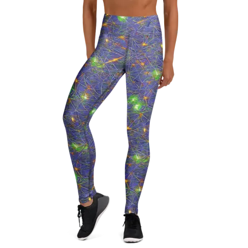 Violet Voltage on a Yoga Leggings