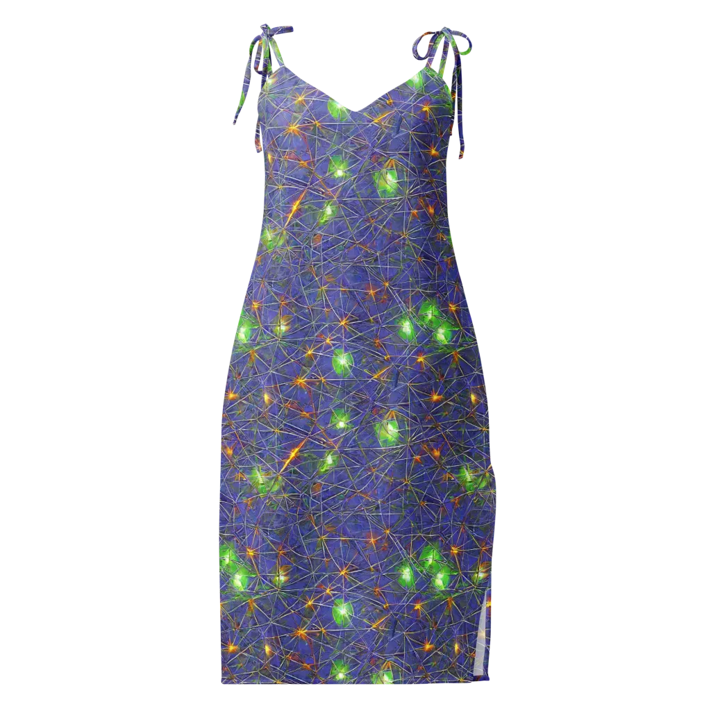 Violet Voltage on Slip Dress — Front