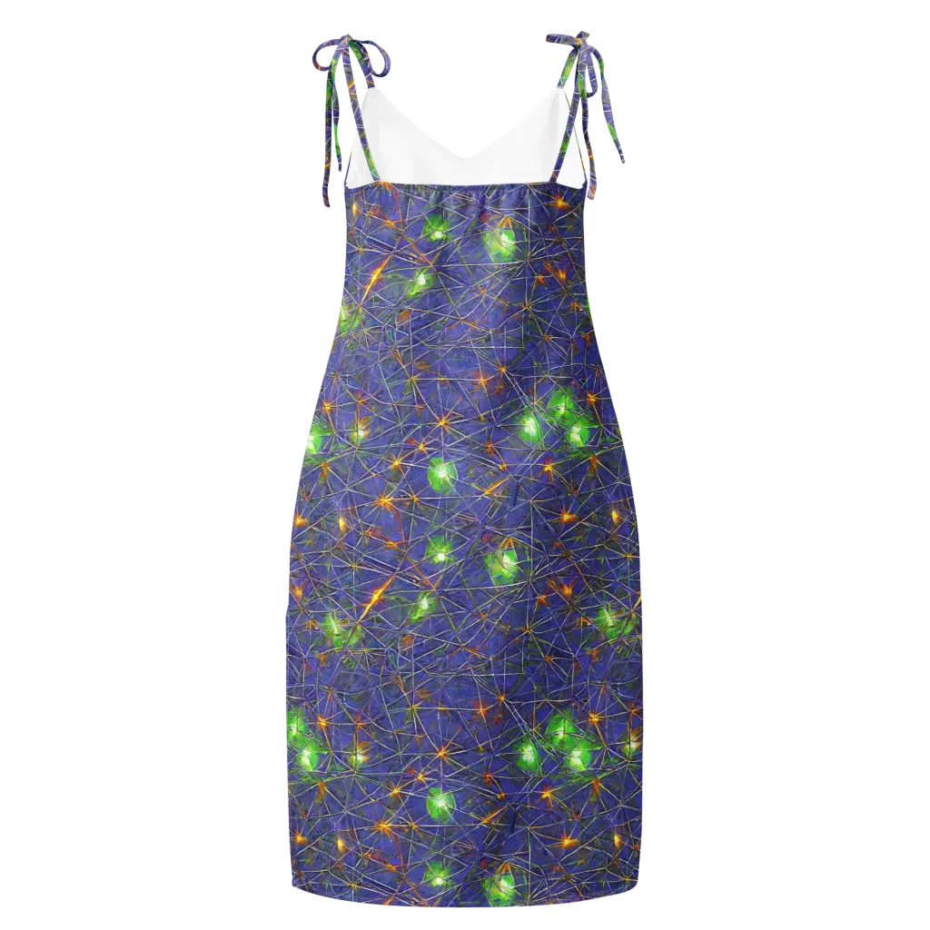 Violet Voltage on Slip Dress — Back