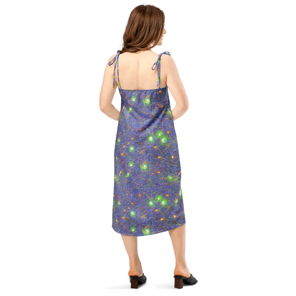 Violet Voltage on Slip Dress — Back