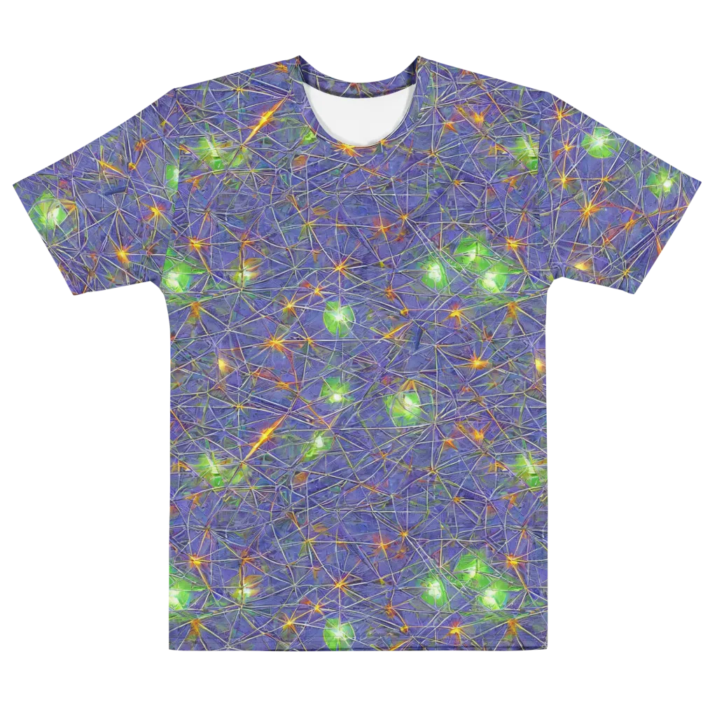 Violet Voltage on Men's Cotton Crew Neck T-Shirt — Front