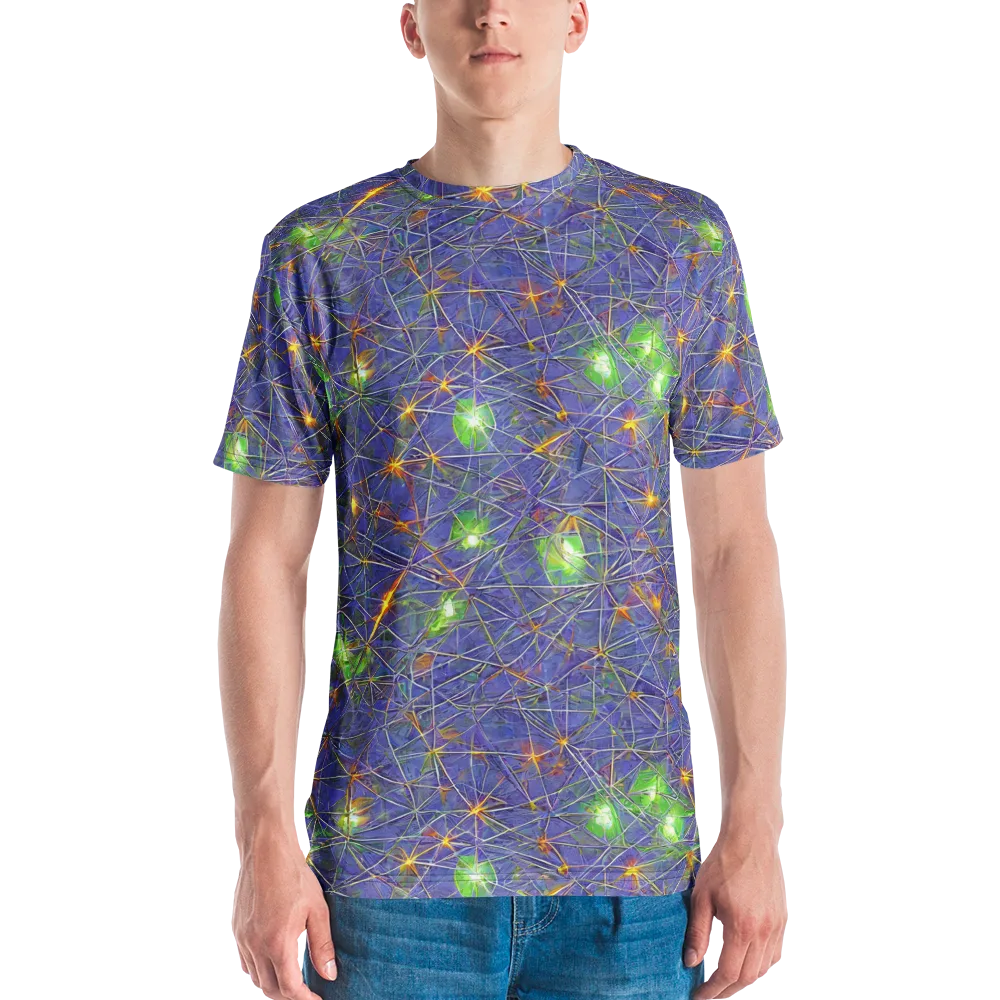 Violet Voltage on Men's Crew Neck T-Shirt — Front