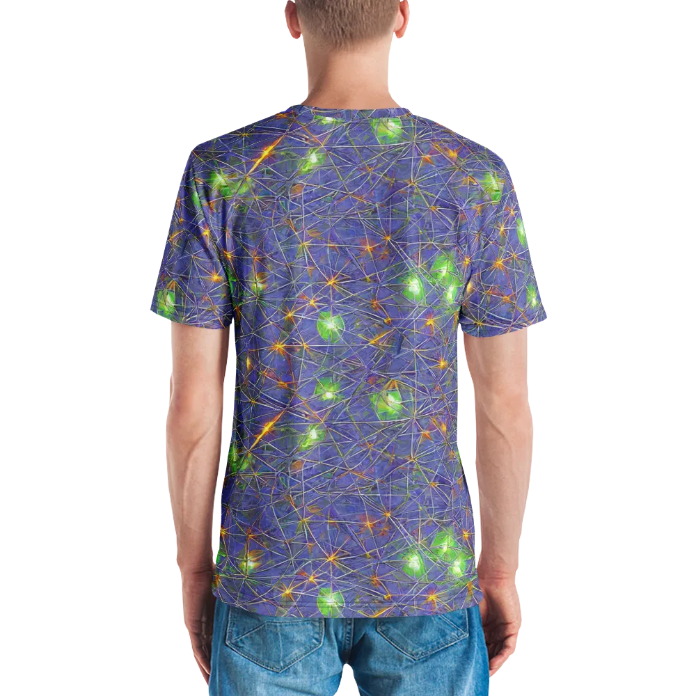 Violet Voltage on Men's Crew Neck T-Shirt — Back