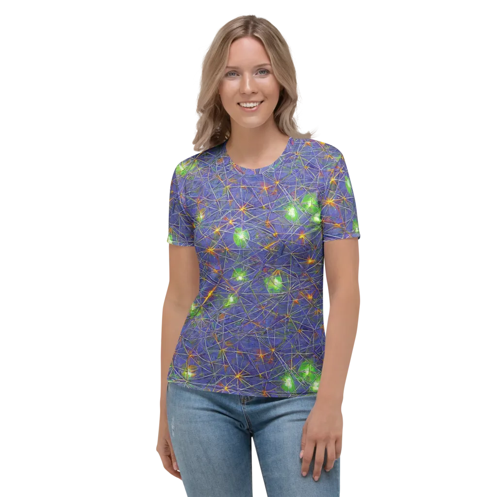 Violet Voltage on Women's Crew Neck T-Shirt — Front
